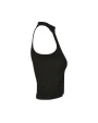 T-shirts BUILD YOUR BRAND LADIES TURTLENECK SHORT TOP voor bedrukking &amp; borduring