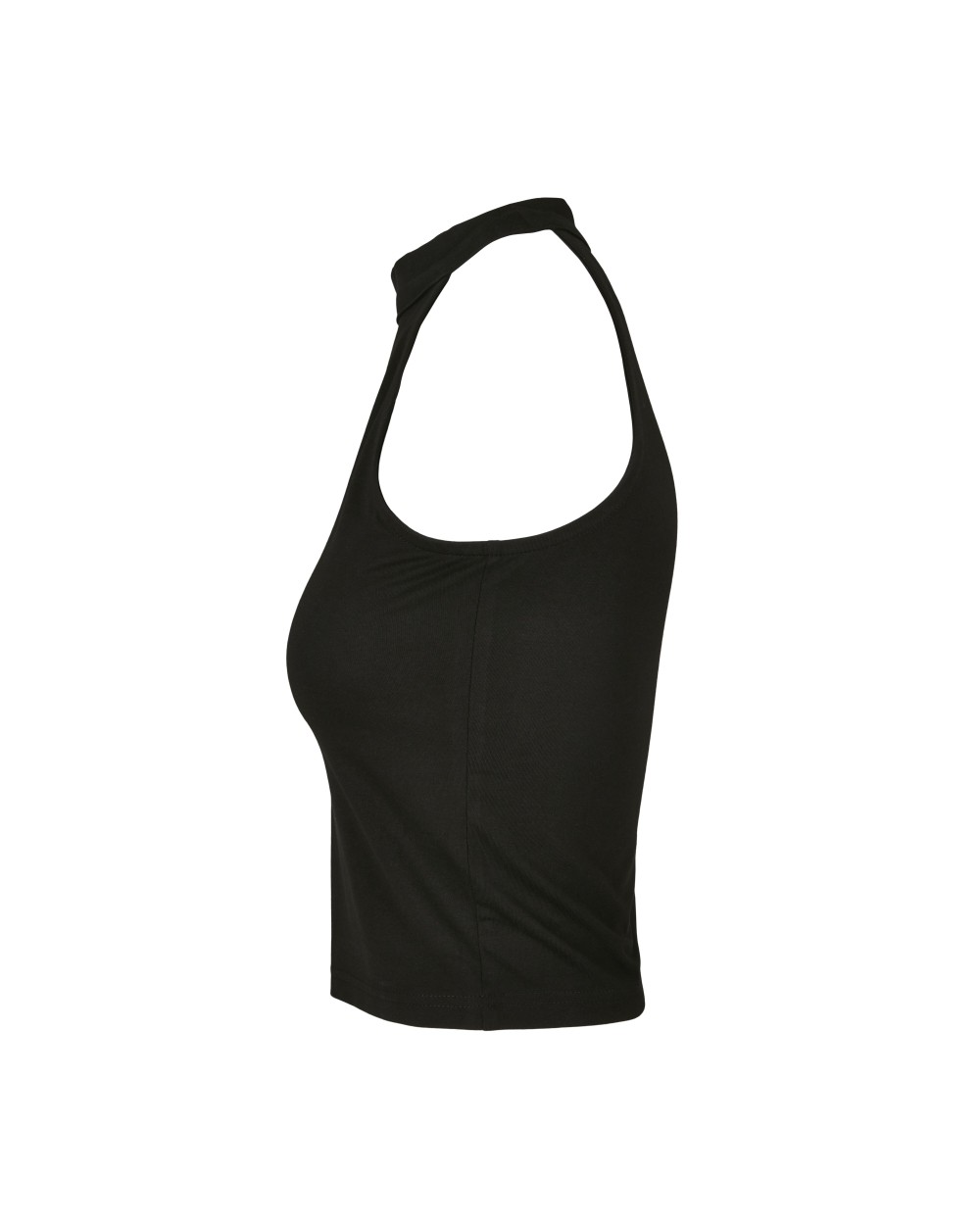 T-shirts BUILD YOUR BRAND LADIES TURTLENECK SHORT TOP voor bedrukking &amp; borduring