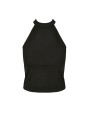 T-shirts BUILD YOUR BRAND LADIES TURTLENECK SHORT TOP voor bedrukking &amp; borduring