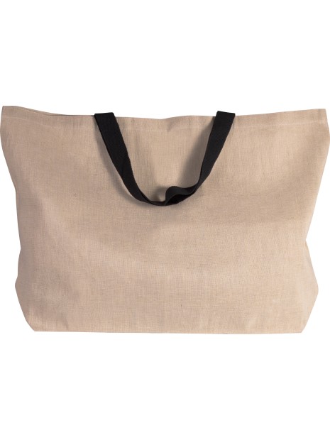 KIMOOD Grand sac fourre-tout en juco /api/colors/e4673c21-e8cb-492b-aa0c-b227b8618401 personnalisable
