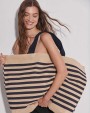 Tassen & Zakken KIMOOD Grote strandtas van jute/katoen voor bedrukking &amp; borduring