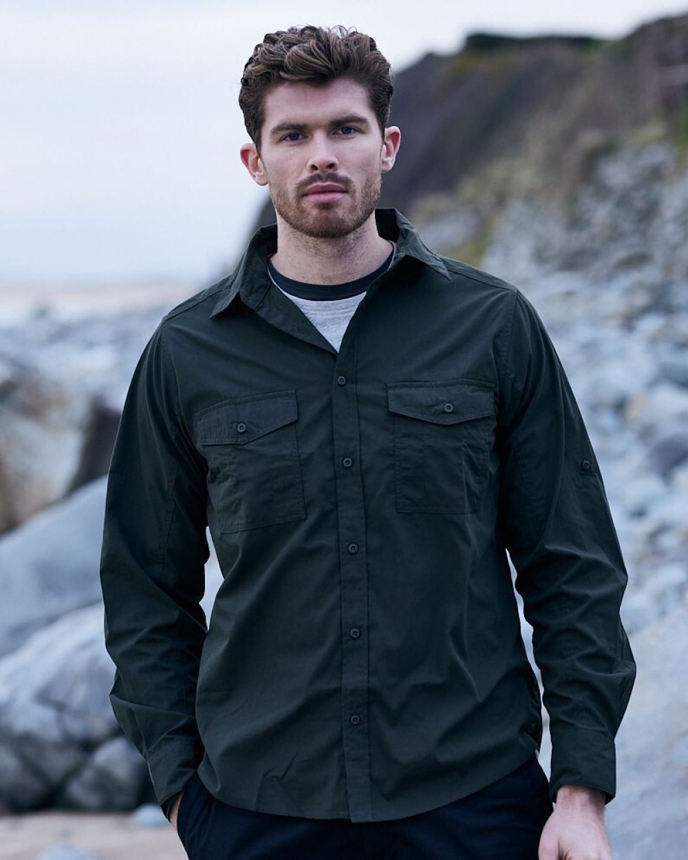 Hemden CRAGHOPPERS EXPERT EXPERT KIWI LONG SLEEVED SHIRT voor bedrukking &amp; borduring