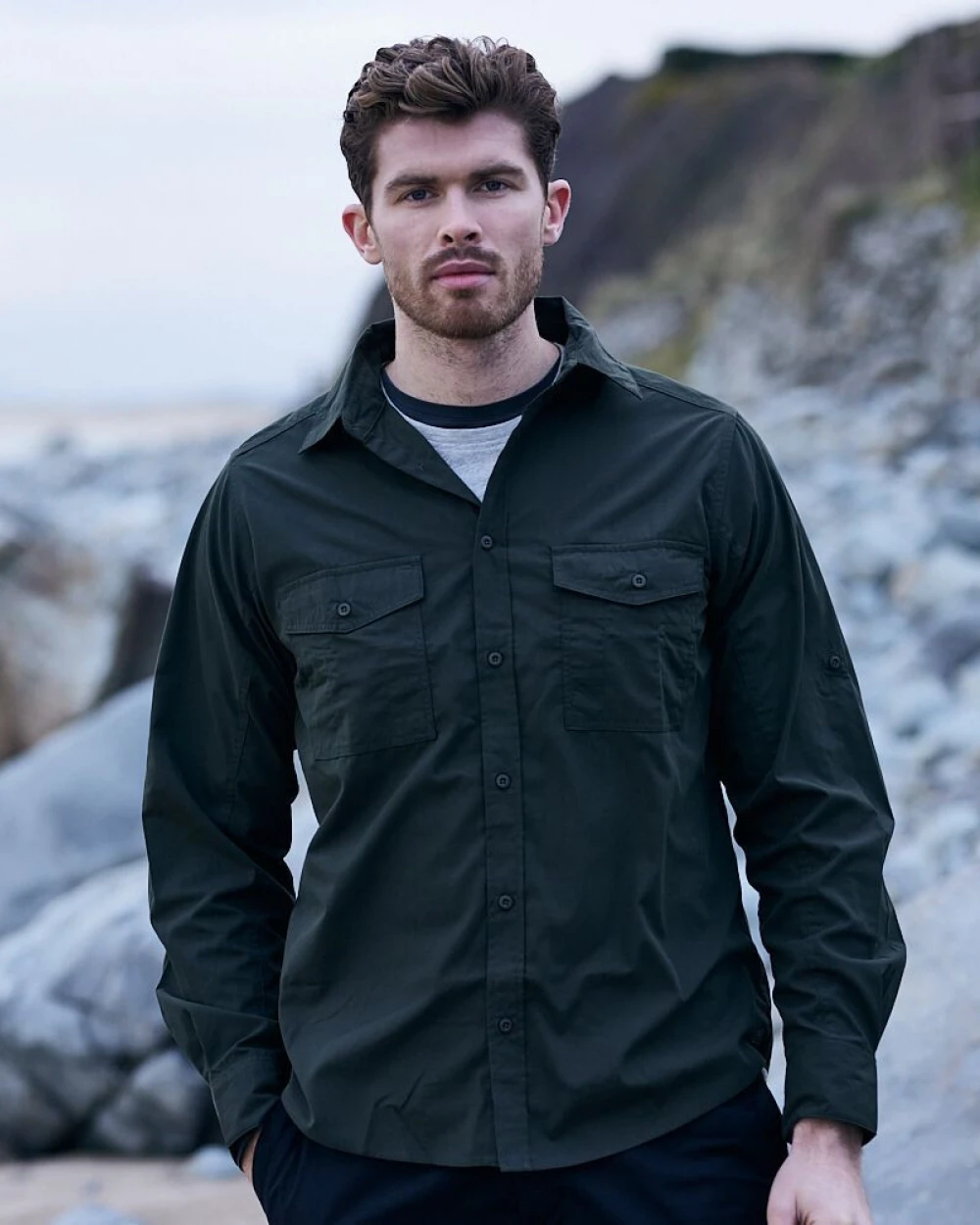 Hemden CRAGHOPPERS EXPERT EXPERT KIWI LONG SLEEVED SHIRT voor bedrukking &amp; borduring