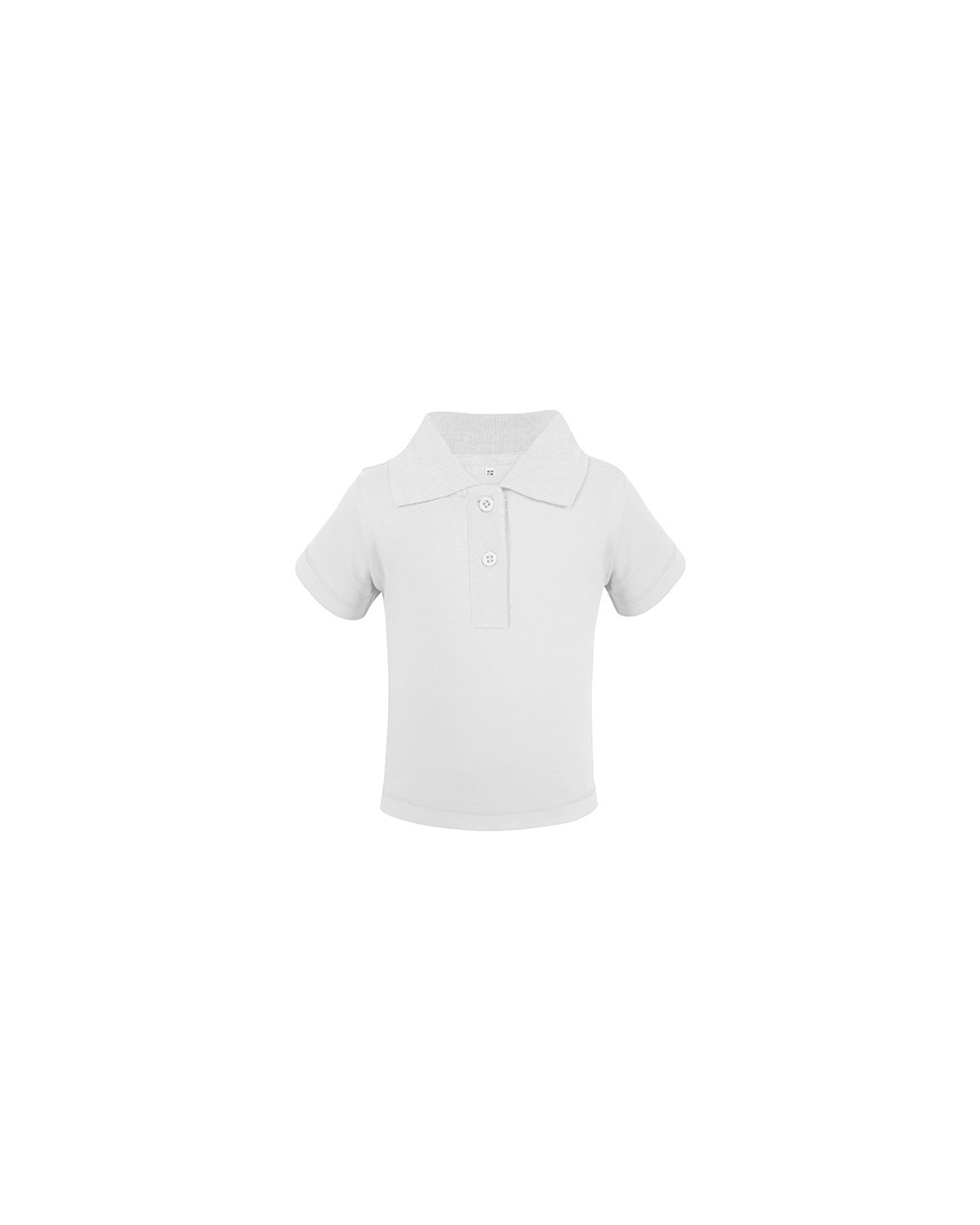 Polo's LINK KIDS WEAR Organic Baby Polo Short Sleeve Teddy 01 voor bedrukking &amp; borduring