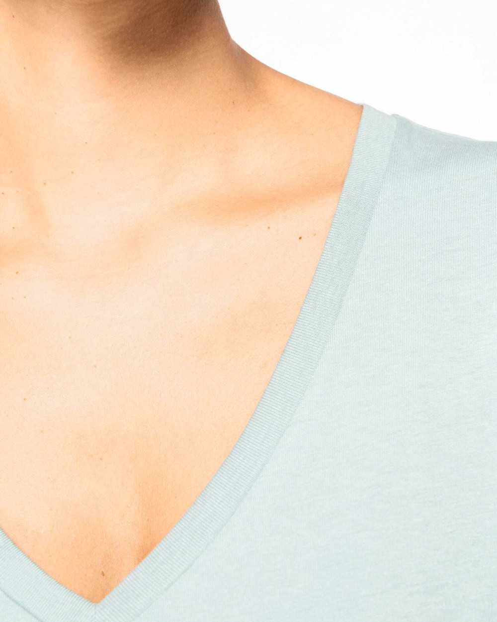 T-shirts NATIVE SPIRIT Ecologisch dames-T-shirt met V-hals voor bedrukking &amp; borduring