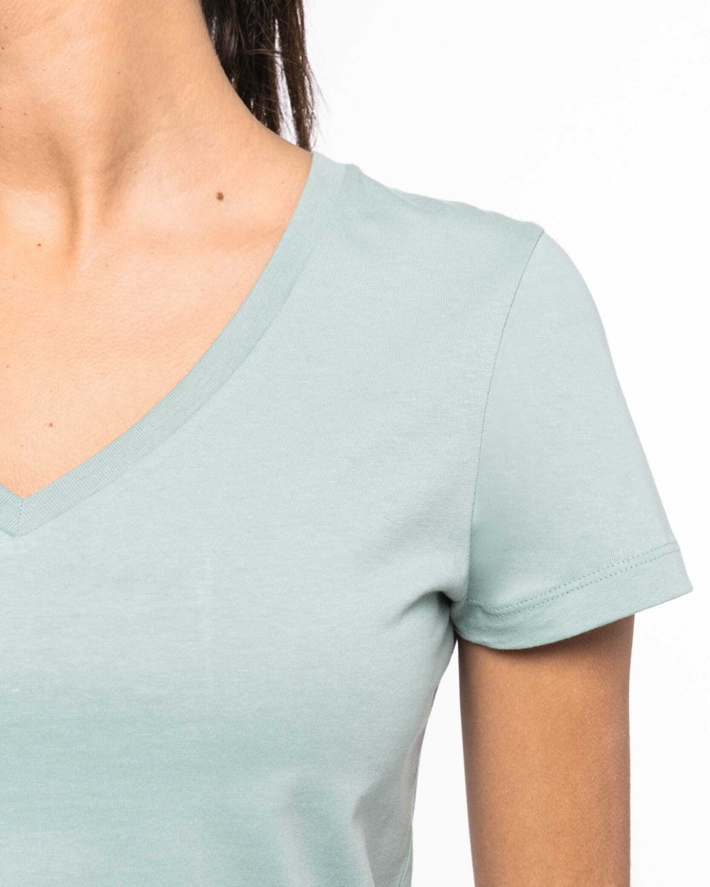NATIVE SPIRIT Damen Umweltfreundliches T-Shirt mit V-Ausschnitt T-Shirts personalisierbar