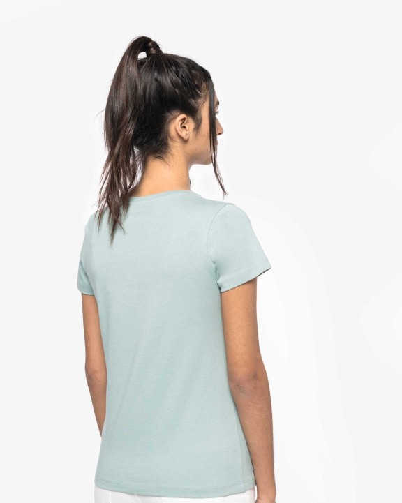 NATIVE SPIRIT Damen Umweltfreundliches T-Shirt mit V-Ausschnitt T-Shirts personalisierbar