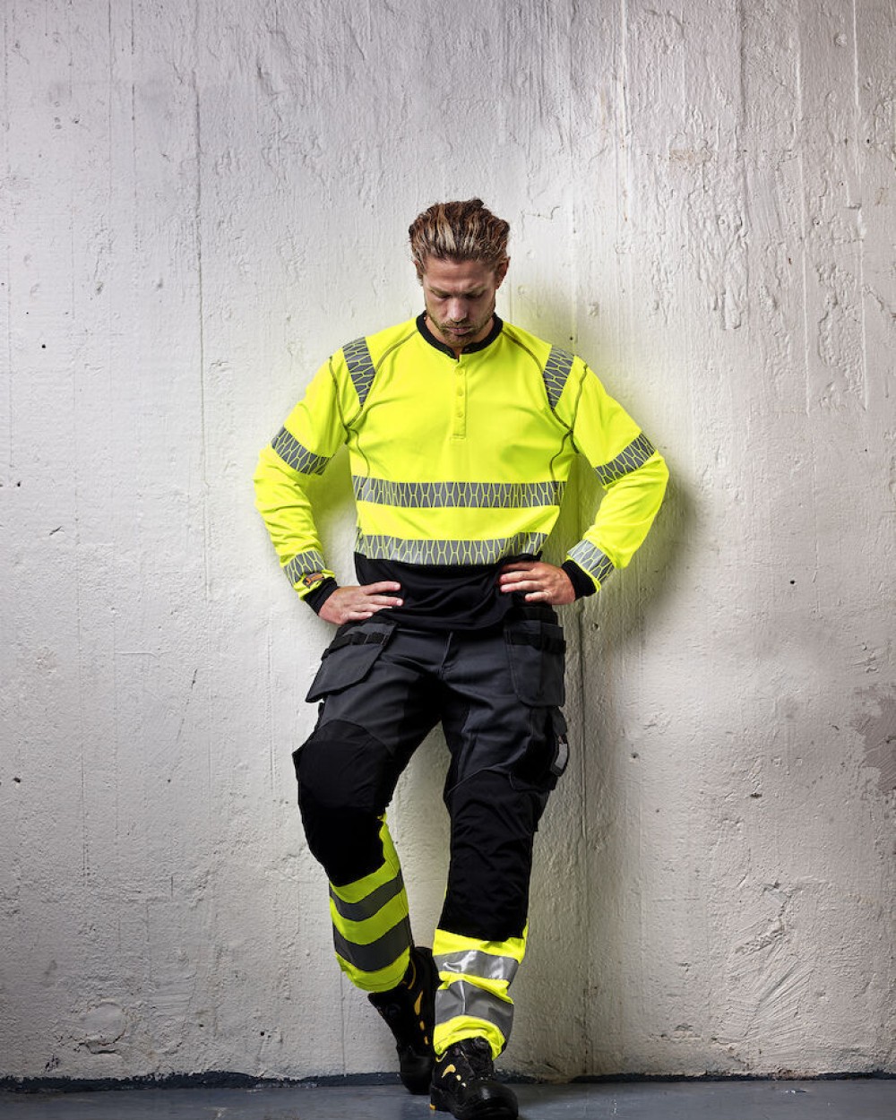 JOBMAN 5598 Langarm T-Shirt UV Pro Hi-Vis T-Shirts personalisierbar