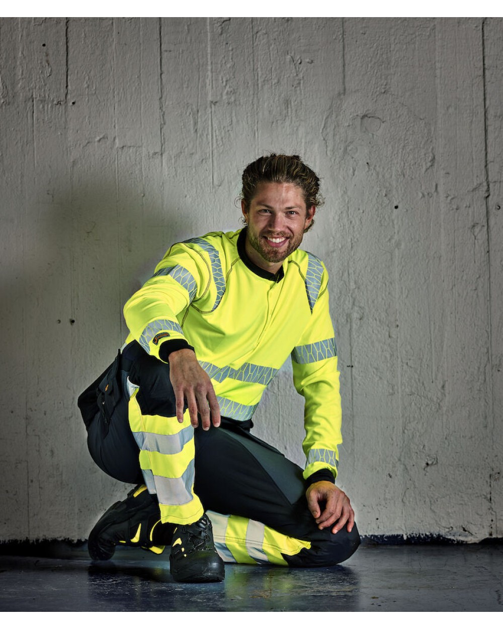 JOBMAN 5598 Langarm T-Shirt UV Pro Hi-Vis T-Shirts personalisierbar