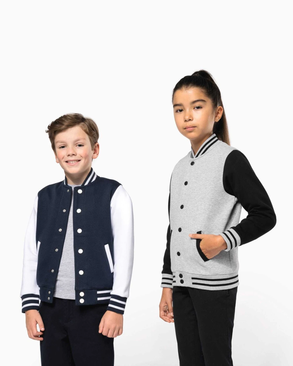 Jassen KARIBAN Kinder college jacket voor bedrukking &amp; borduring