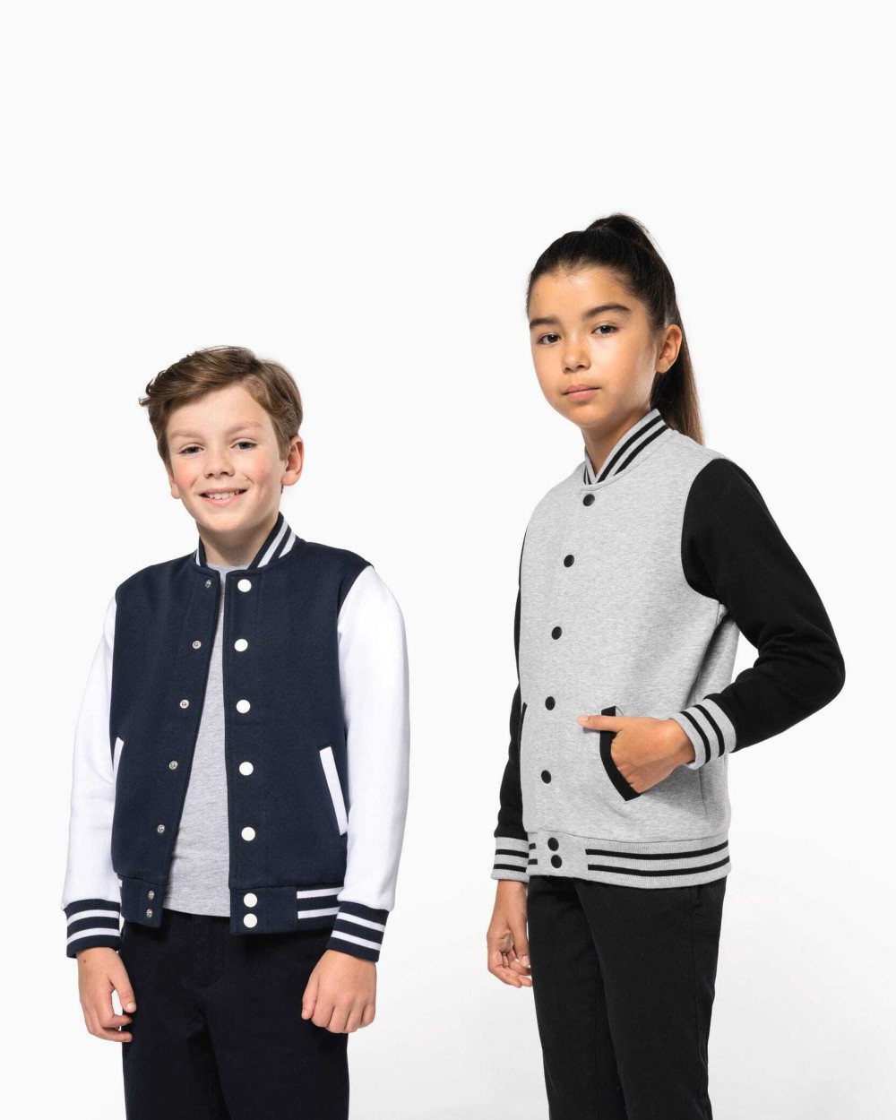 Jassen KARIBAN Kinder college jacket voor bedrukking &amp; borduring