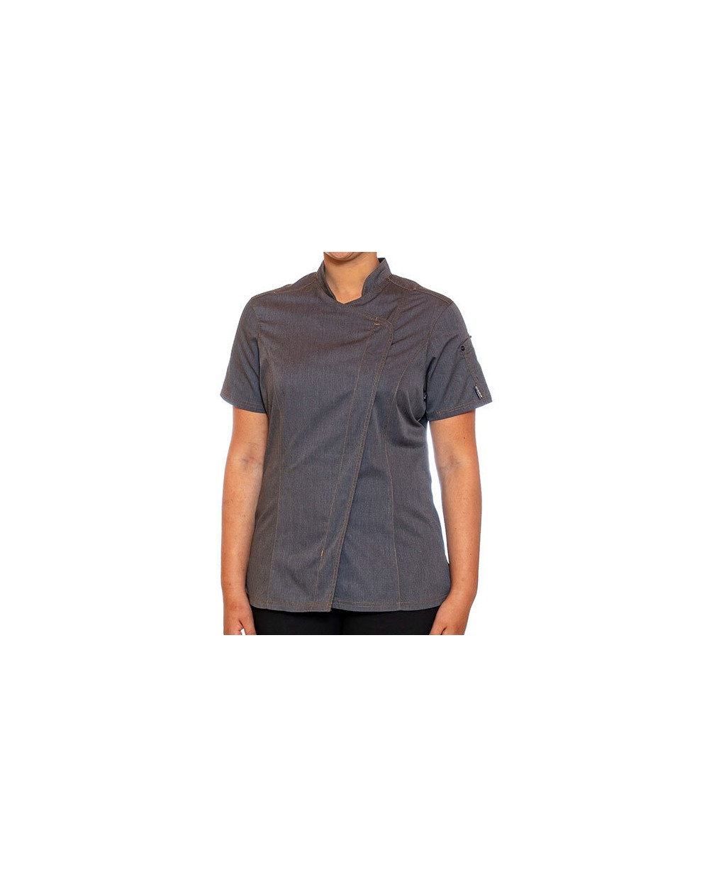 Jassen LE CHEF Ladies Aysematric Jacket voor bedrukking &amp; borduring