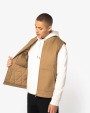 Vestes personnalisable NATIVE SPIRIT Bodywarmer rembourré en sergé écoresponsable à col teddy unisexe
