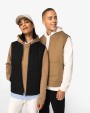 Jassen NATIVE SPIRIT Ecologische gevoerde uniseks bodywarmer van twill met teddykraag voor bedrukking &amp; borduring