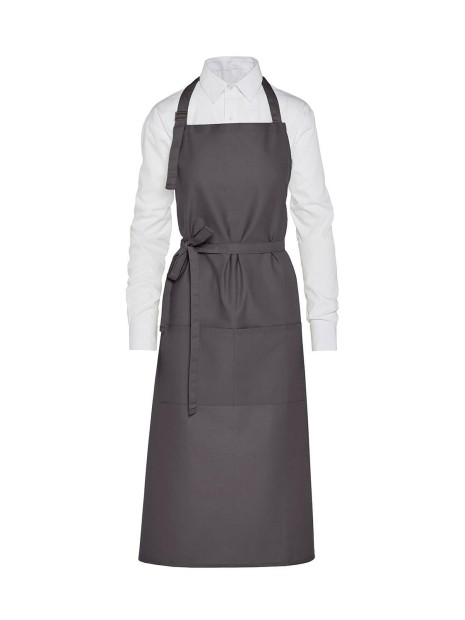 SG CLOTHING AMSTERDAM - Recycled Bib Apron with Pocket /api/colors/f07121ee-2ff0-449a-ab59-79be9a11aa30 personnalisable