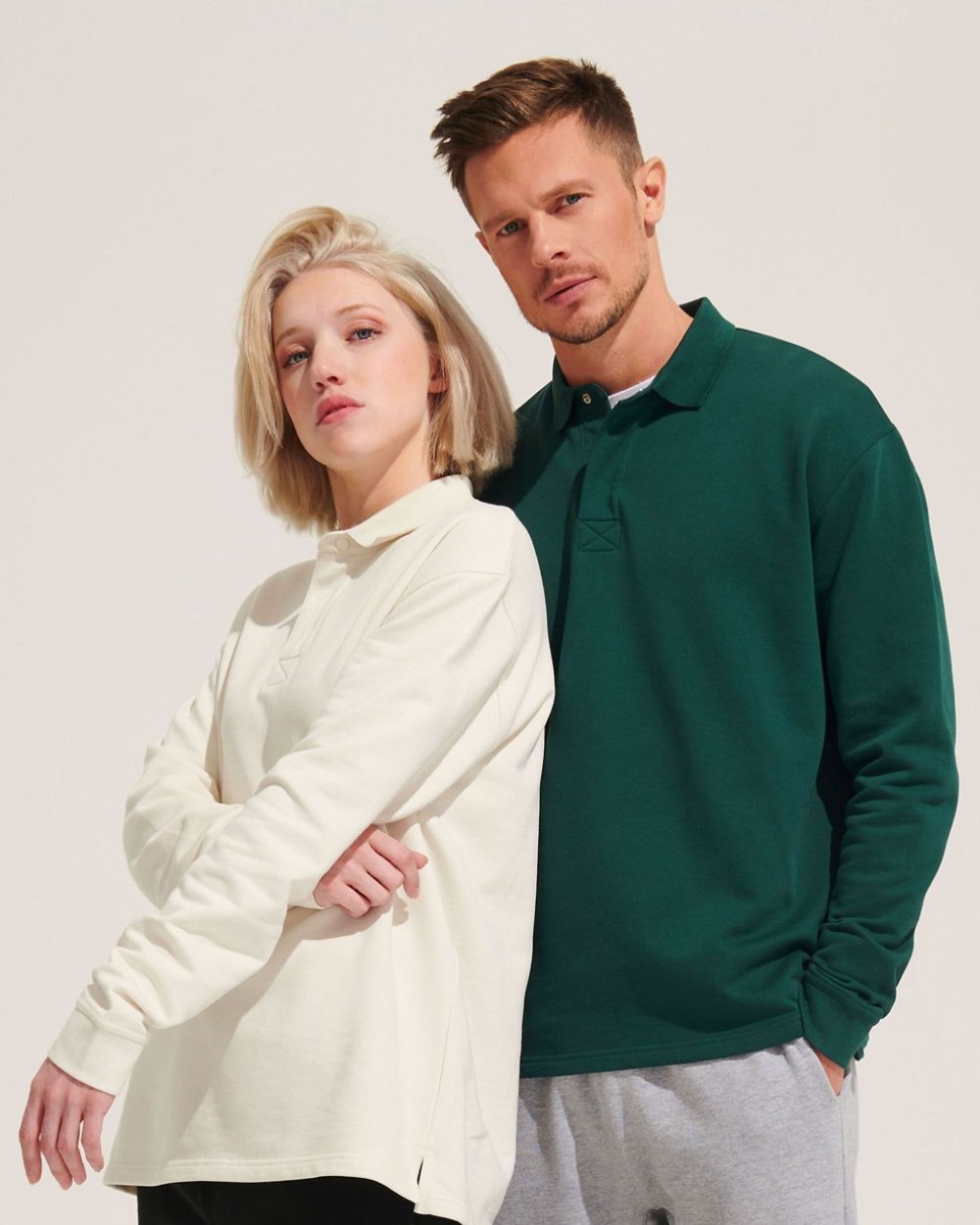 Sweaters & hoodies SOL'S Unisex Polo Collar Sweatshirt Heritage voor bedrukking &amp; borduring