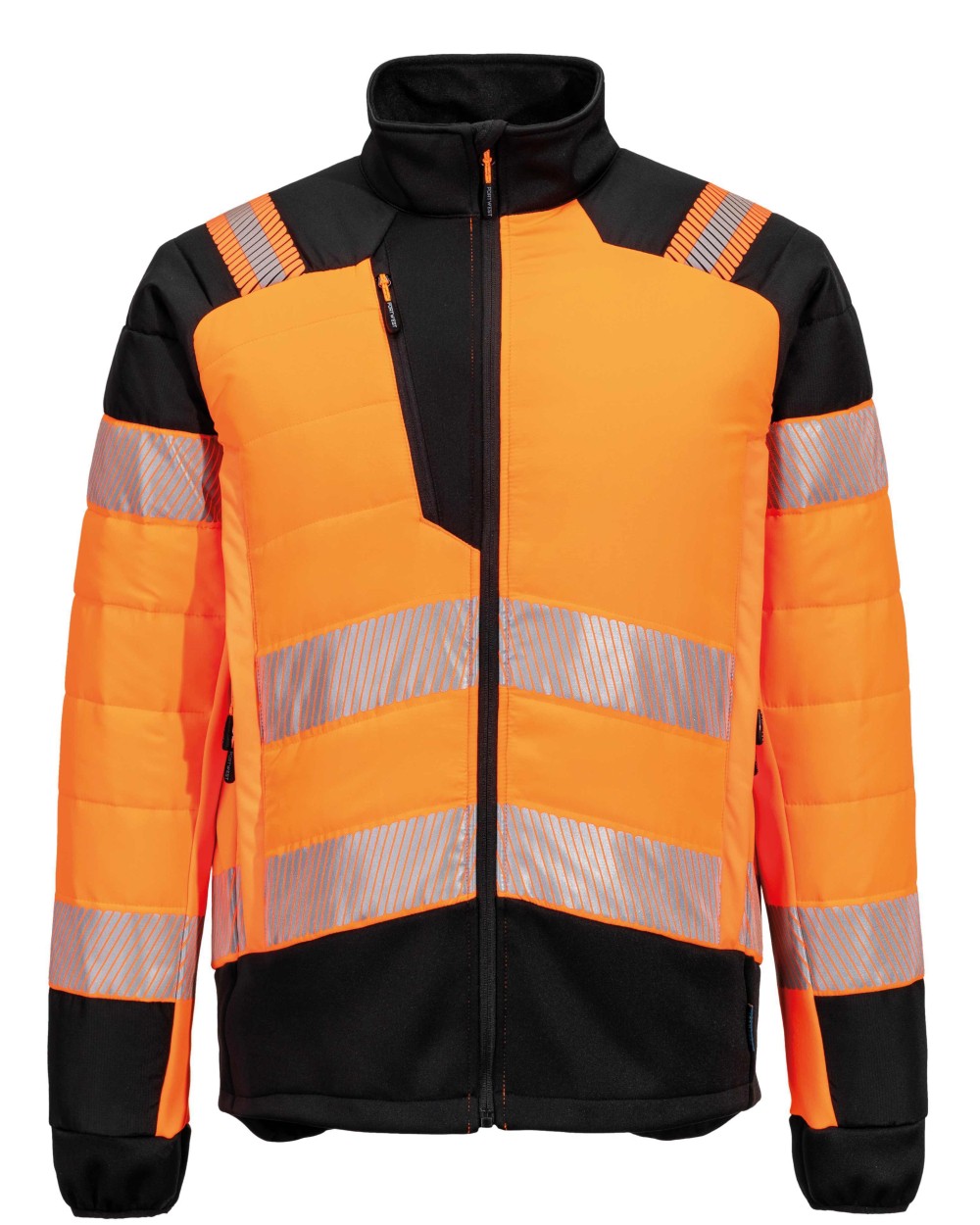 PORTWEST PW3 Hi-vis hybrid baffle jacket (T170) Jacken personalisierbar