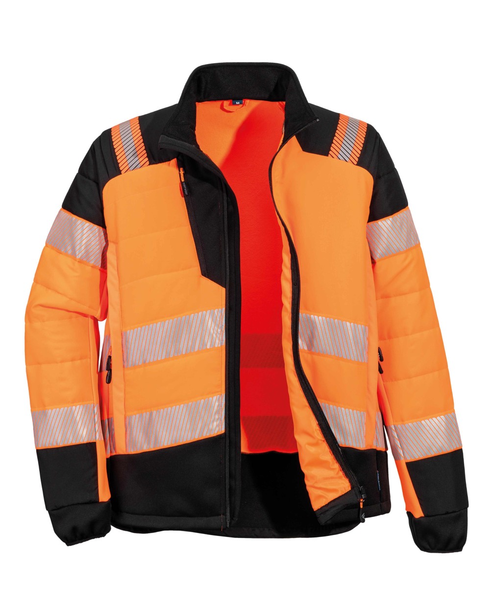 PORTWEST PW3 Hi-vis hybrid baffle jacket (T170) Jacken personalisierbar