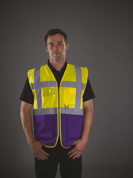 Gilets de sécurité à personnaliser YOKO Gilet multifonction haute visibilité 