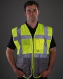 YOKO Hi-Vis Executive Waistcoat Warnwesten personalisierbar
