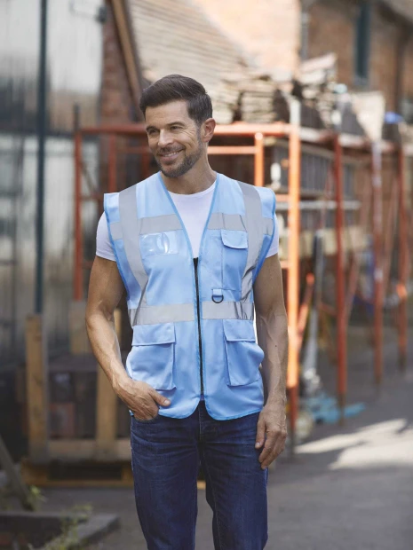 Gilets de sécurité à personnaliser YOKO Gilet multifonction haute visibilité 