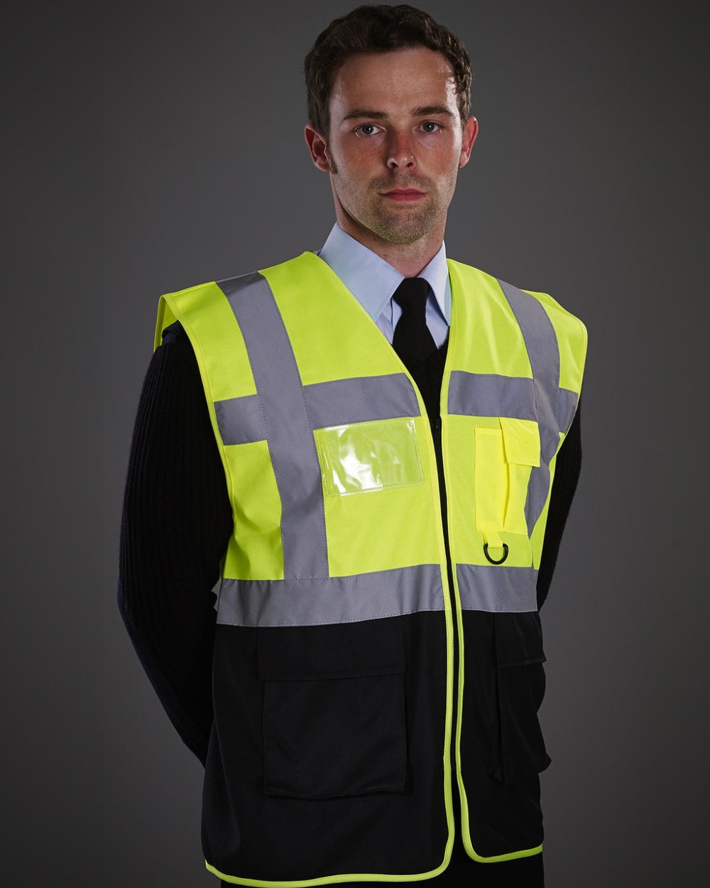 YOKO Hi-Vis Executive Waistcoat Warnwesten personalisierbar