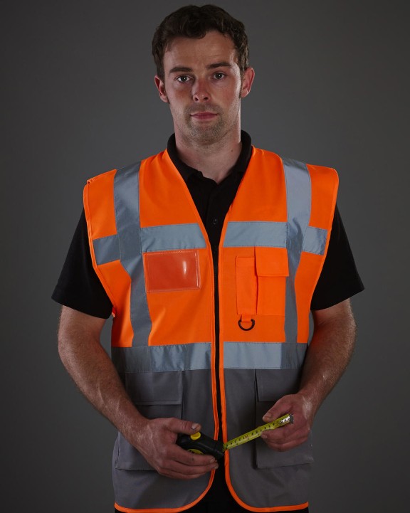 Gilets de sécurité personnalisable YOKO Gilet multifonction haute visibilité