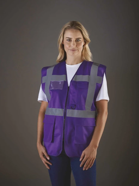 Gilets de sécurité à personnaliser YOKO Gilet multifonction haute visibilité 
