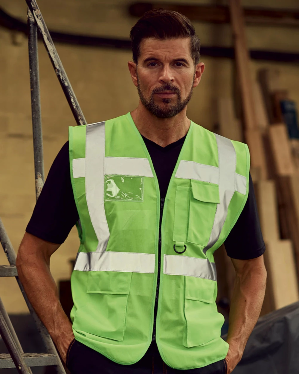Gilets de sécurité personnalisable YOKO Gilet multifonction haute visibilité