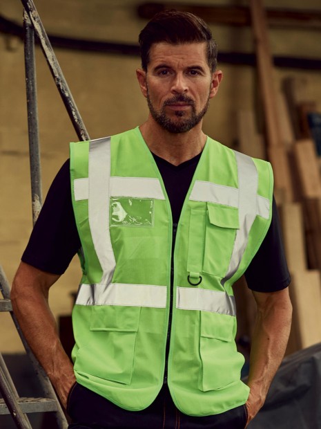 Gilets de sécurité à personnaliser YOKO Gilet multifonction haute visibilité 