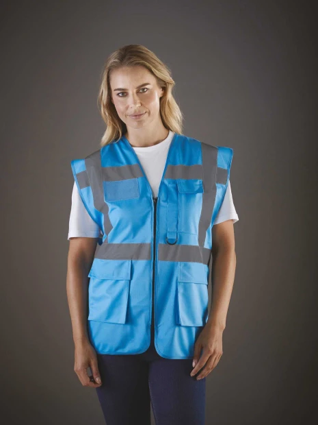 Gilets de sécurité à personnaliser YOKO Gilet multifonction haute visibilité 