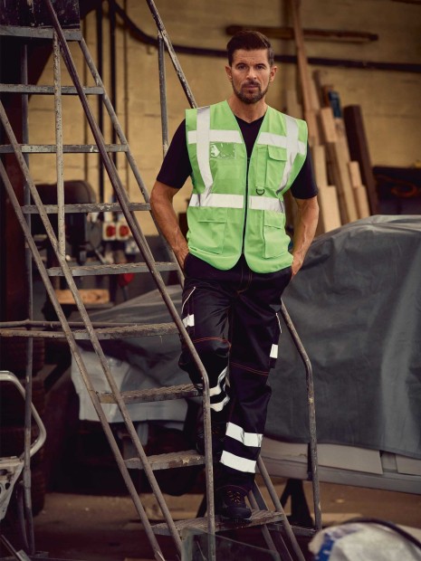 Gilets de sécurité à personnaliser YOKO Gilet multifonction haute visibilité 