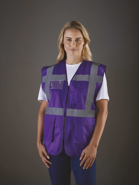 Gilets de sécurité à personnaliser YOKO Gilet multifonction haute visibilité 