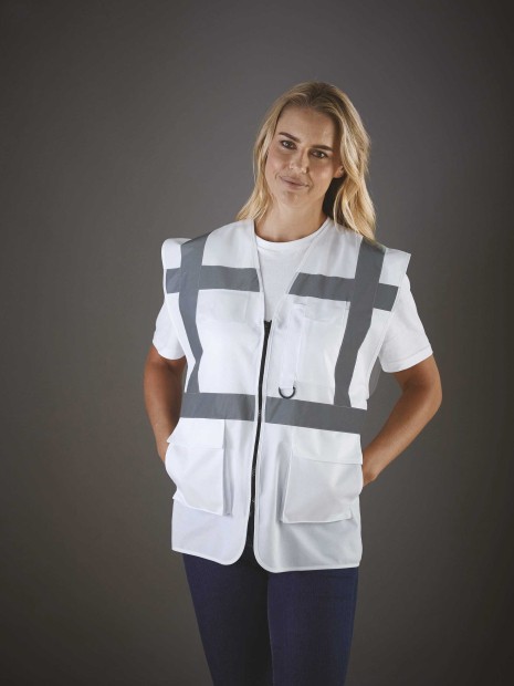 Gilets de sécurité à personnaliser YOKO Gilet multifonction haute visibilité 