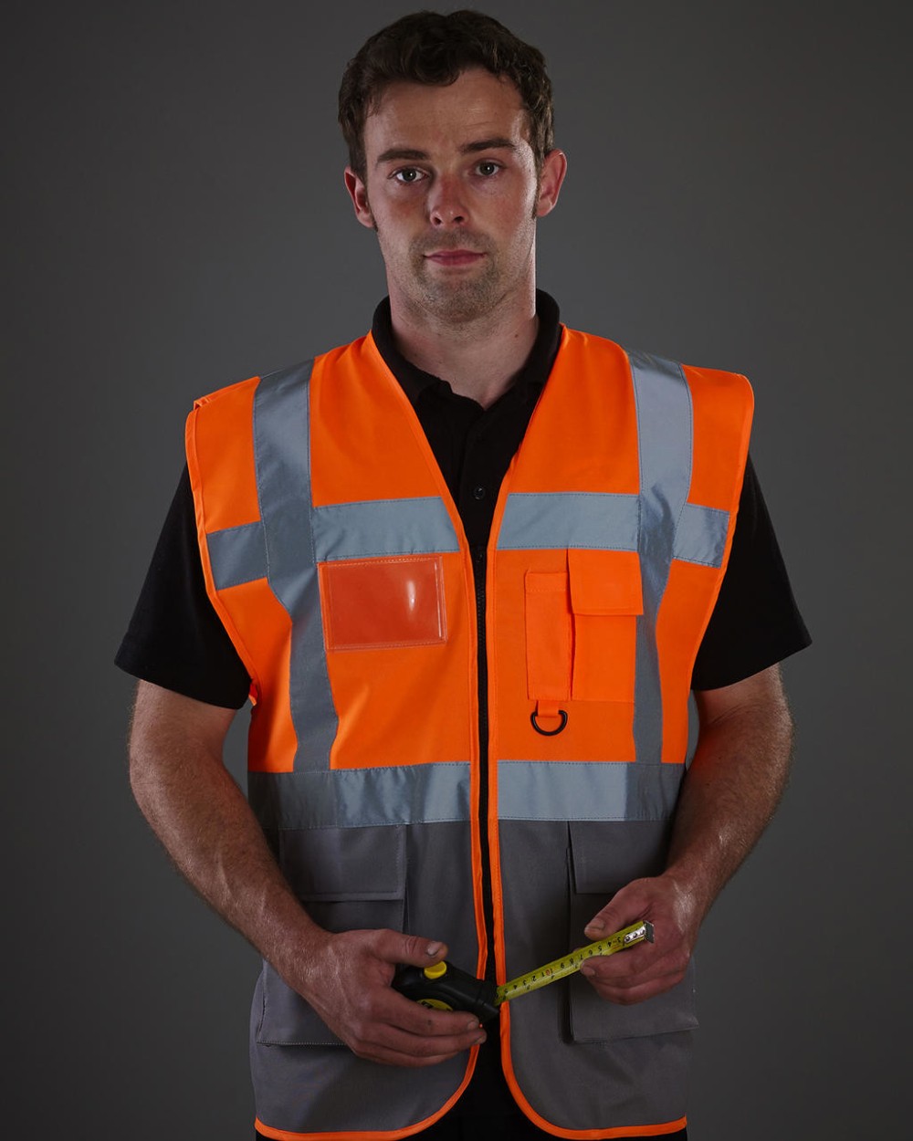 YOKO Hi-Vis Executive Waistcoat Warnwesten personalisierbar