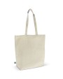 Tassen & Zakken 4DO Fairtrade katoenen tas ecru lang 270g/m² 42x12x43 cm voor bedrukking &amp; borduring