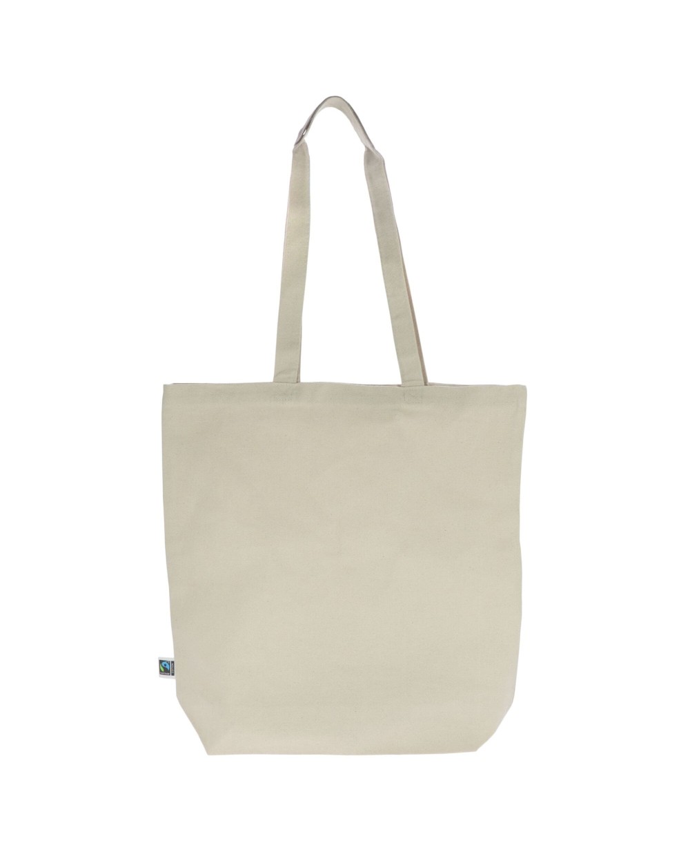 Tassen & Zakken 4DO Fairtrade katoenen tas ecru lang 270g/m² 42x12x43 cm voor bedrukking &amp; borduring