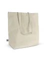 Tassen & Zakken 4DO Fairtrade katoenen tas ecru lang 270g/m² 42x12x43 cm voor bedrukking &amp; borduring