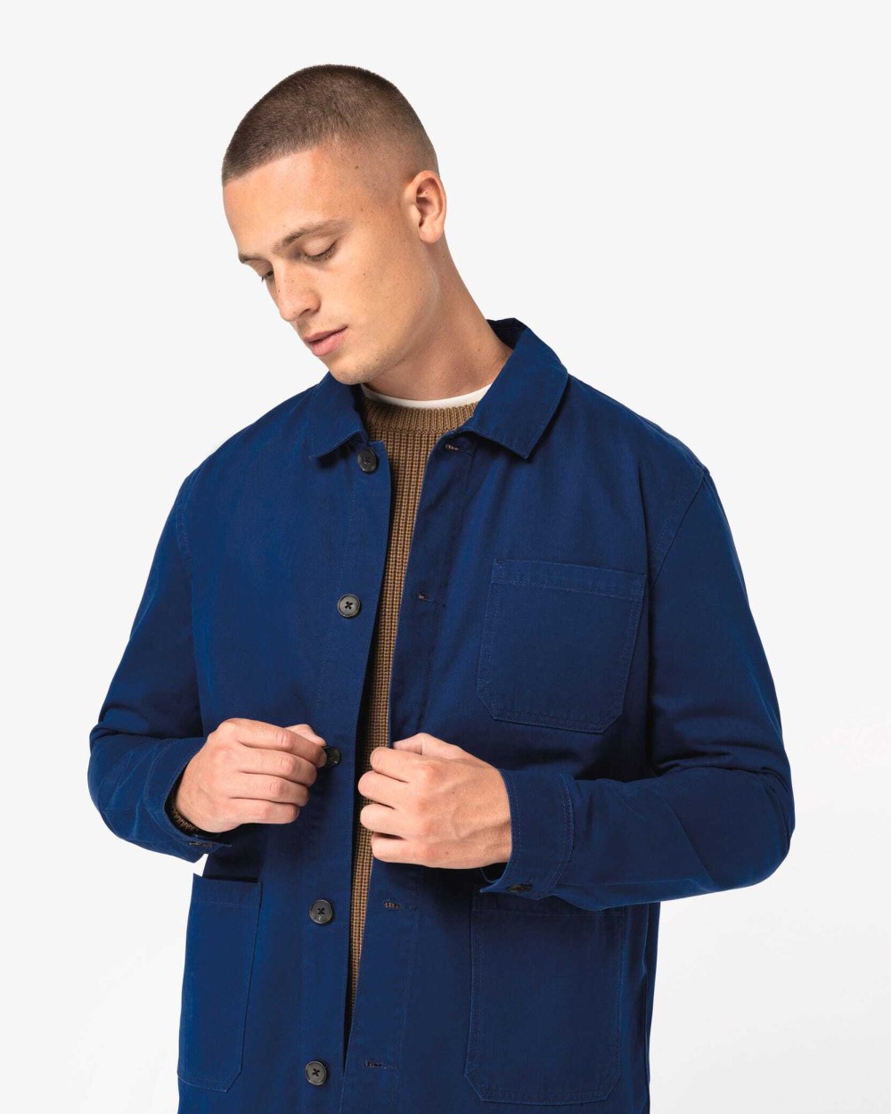 Vestes personnalisable NATIVE SPIRIT Veste worker écoresponsable délavée homme