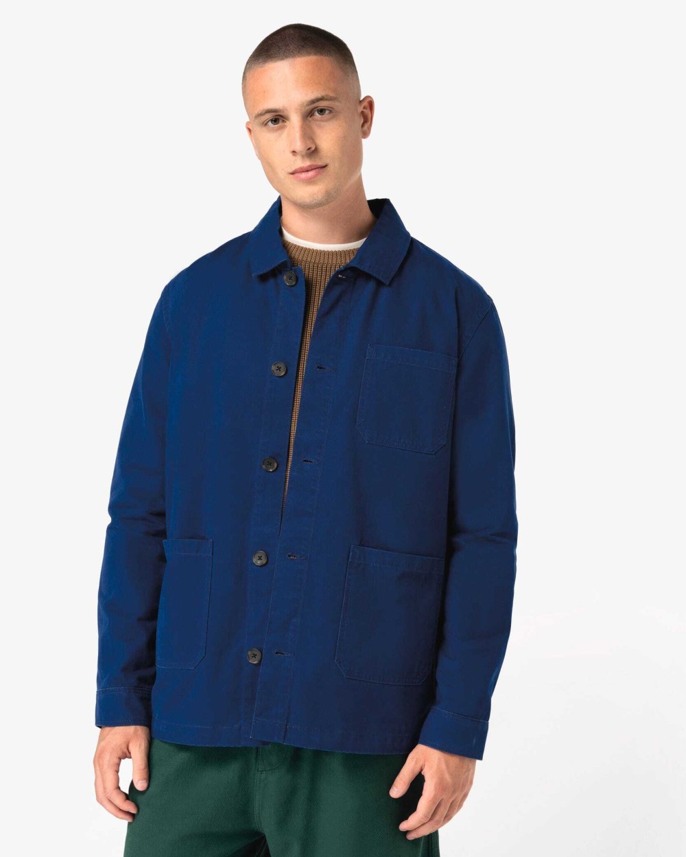 NATIVE SPIRIT Gewaschene nachhaltige Herren-Workerjacke Jacken personalisierbar