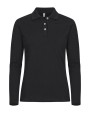 Polo's CLIQUE Stretch Premium Polo L/S Women voor bedrukking &amp; borduring