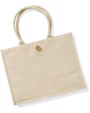 WESTFORDMILL Baumwoll-Jute Shopper Tote Bags personalisierbar
