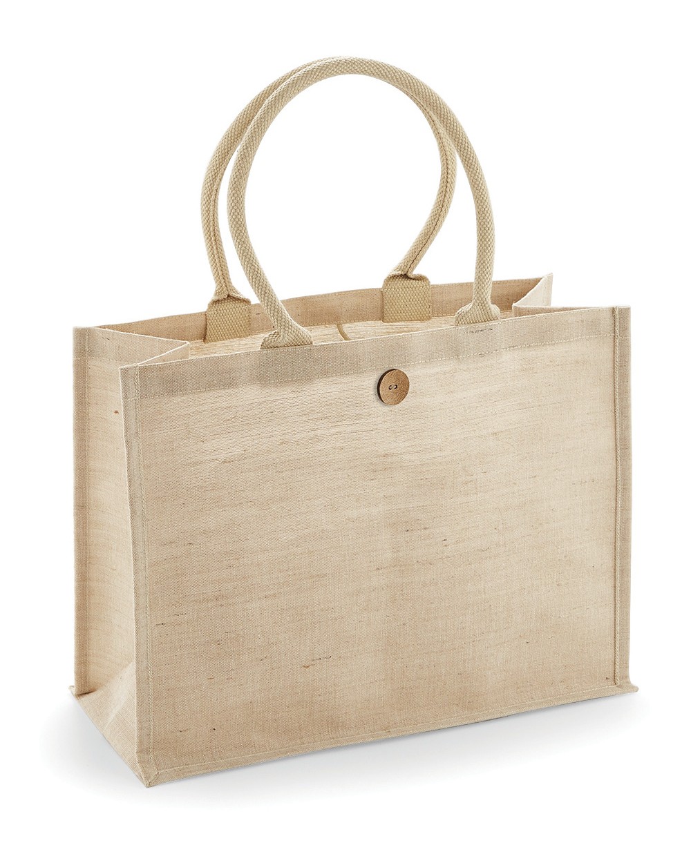 WESTFORDMILL Baumwoll-Jute Shopper Tote Bags personalisierbar
