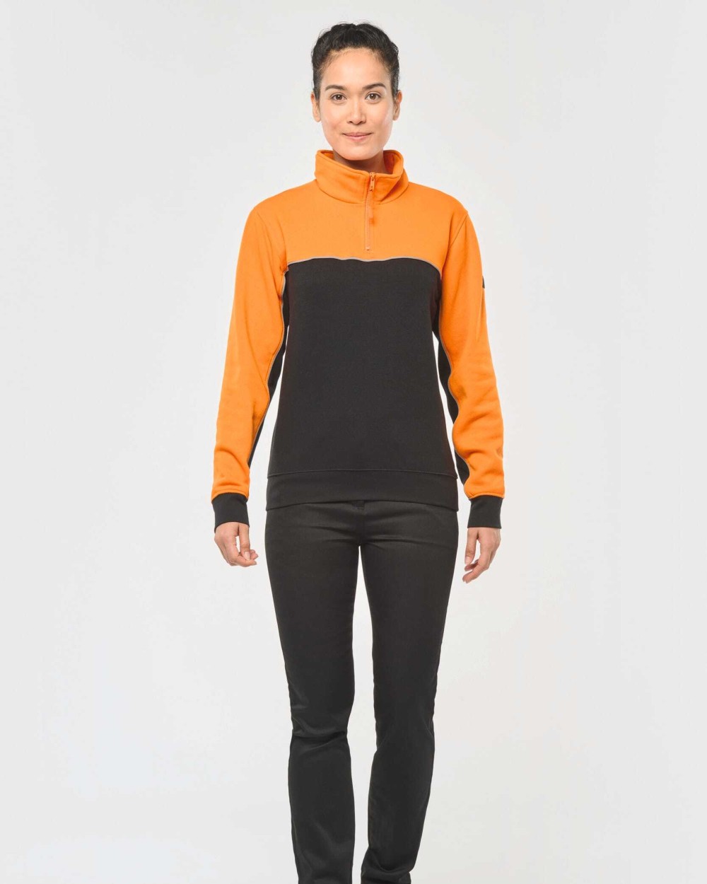 Sweat-shirts personnalisable WK. DESIGNED TO WORK Sweat-shirt écoresponsable col zippé unisexe