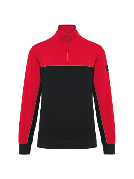 WK. DESIGNED TO WORK Sweat-shirt écoresponsable col zippé unisexe /api/colors/408d50a3-bca9-4bb6-a04b-5019e7abc8dd personnalisable