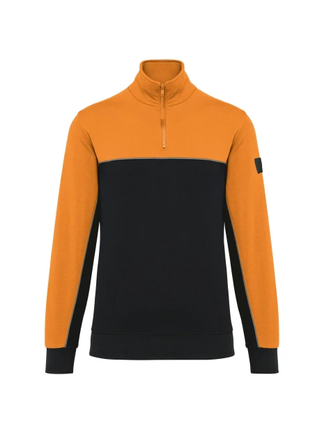 WK. DESIGNED TO WORK Sweat-shirt écoresponsable col zippé unisexe /api/colors/f6473df6-5ff7-425a-9b26-f0846ae4f1b4 personnalisable