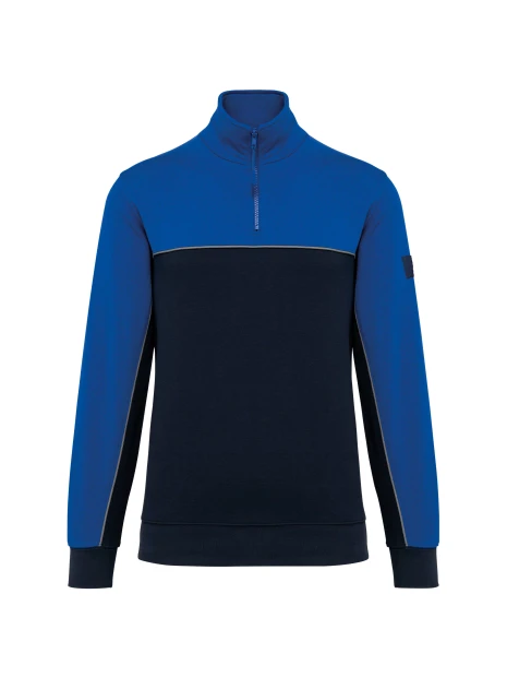 WK. DESIGNED TO WORK Sweat-shirt écoresponsable col zippé unisexe /api/colors/b4105994-2f73-4f43-9b5e-e708547f060d personnalisable