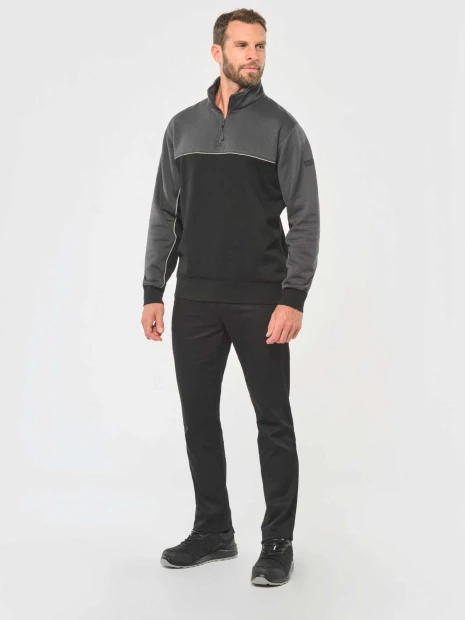 Sweat-shirts à personnaliser WK. DESIGNED TO WORK Sweat-shirt écoresponsable col zippé unisexe 