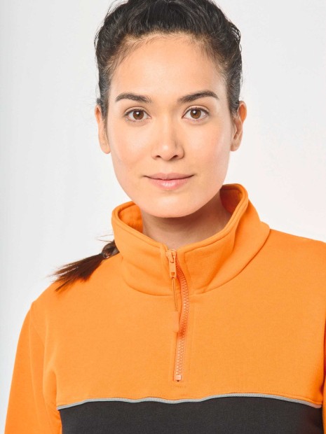 Sweat-shirts à personnaliser WK. DESIGNED TO WORK Sweat-shirt écoresponsable col zippé unisexe 