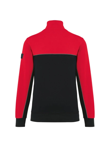 WK. DESIGNED TO WORK Sweat-shirt écoresponsable col zippé unisexe /api/colors/408d50a3-bca9-4bb6-a04b-5019e7abc8dd personnalisable